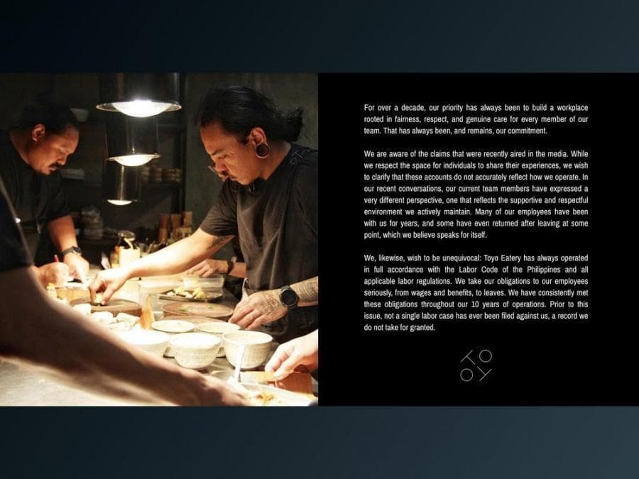 Toyo Eatery labor dispute raises overtime and contract concerns