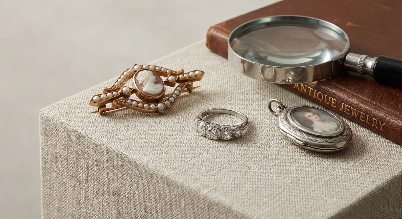 Antique jewelry value depends on hallmarks, provenance and condition