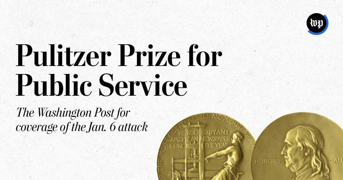 Washington Post wins Pulitzer Public Service for Trump administration reporting