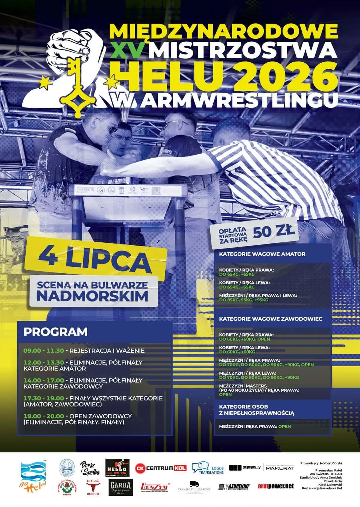 Hel Armwrestling Championships 2026 set for July 4 in Poland