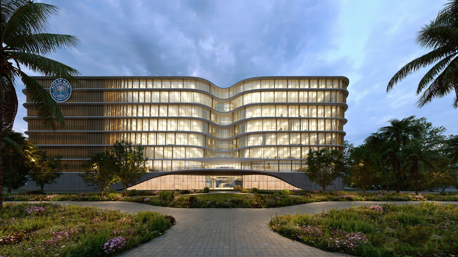 Miami tops out new Civic Center building near airport