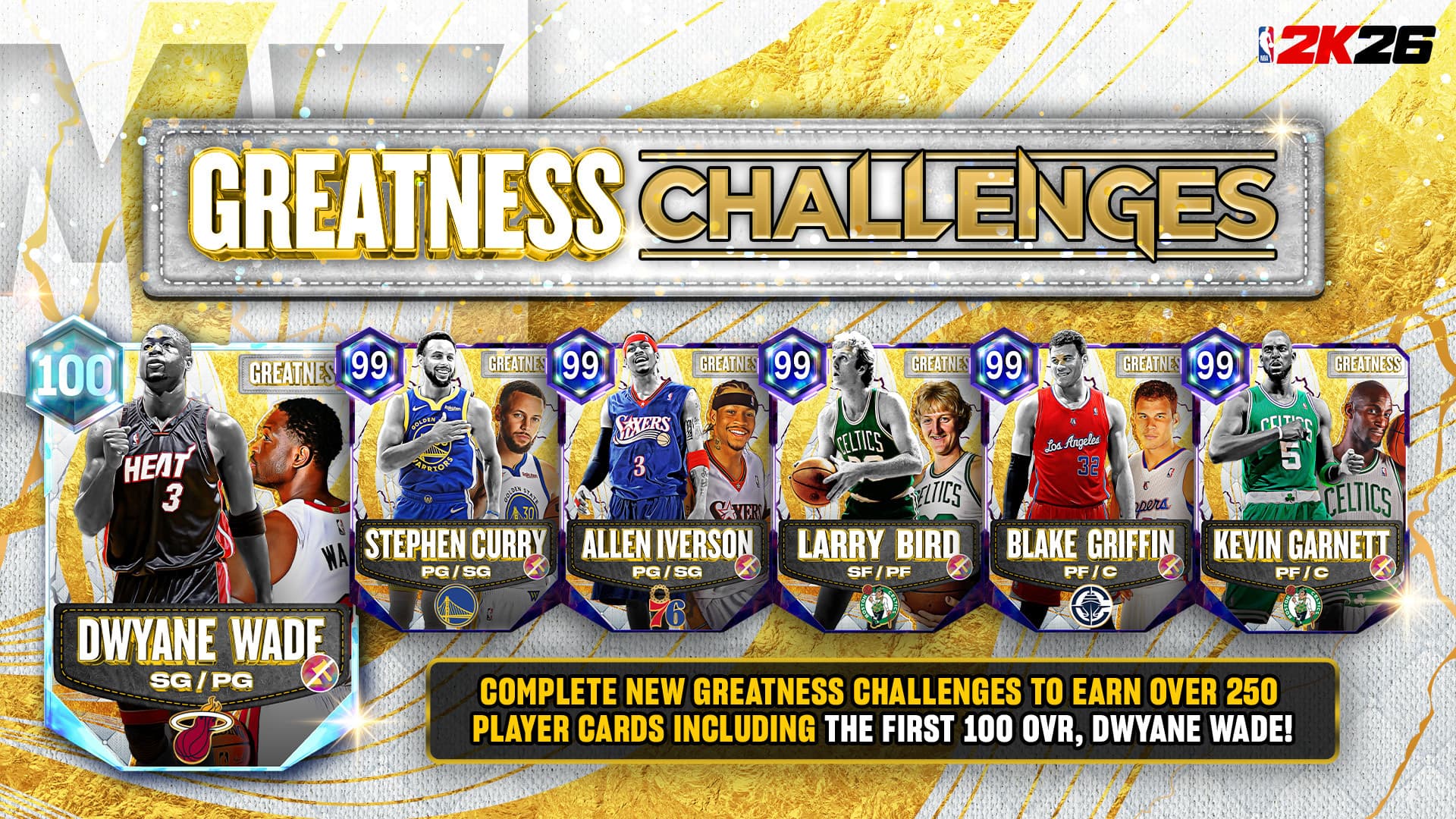 NBA 2K26 Greatness Challenges offer first 100 OVR Dwyane Wade