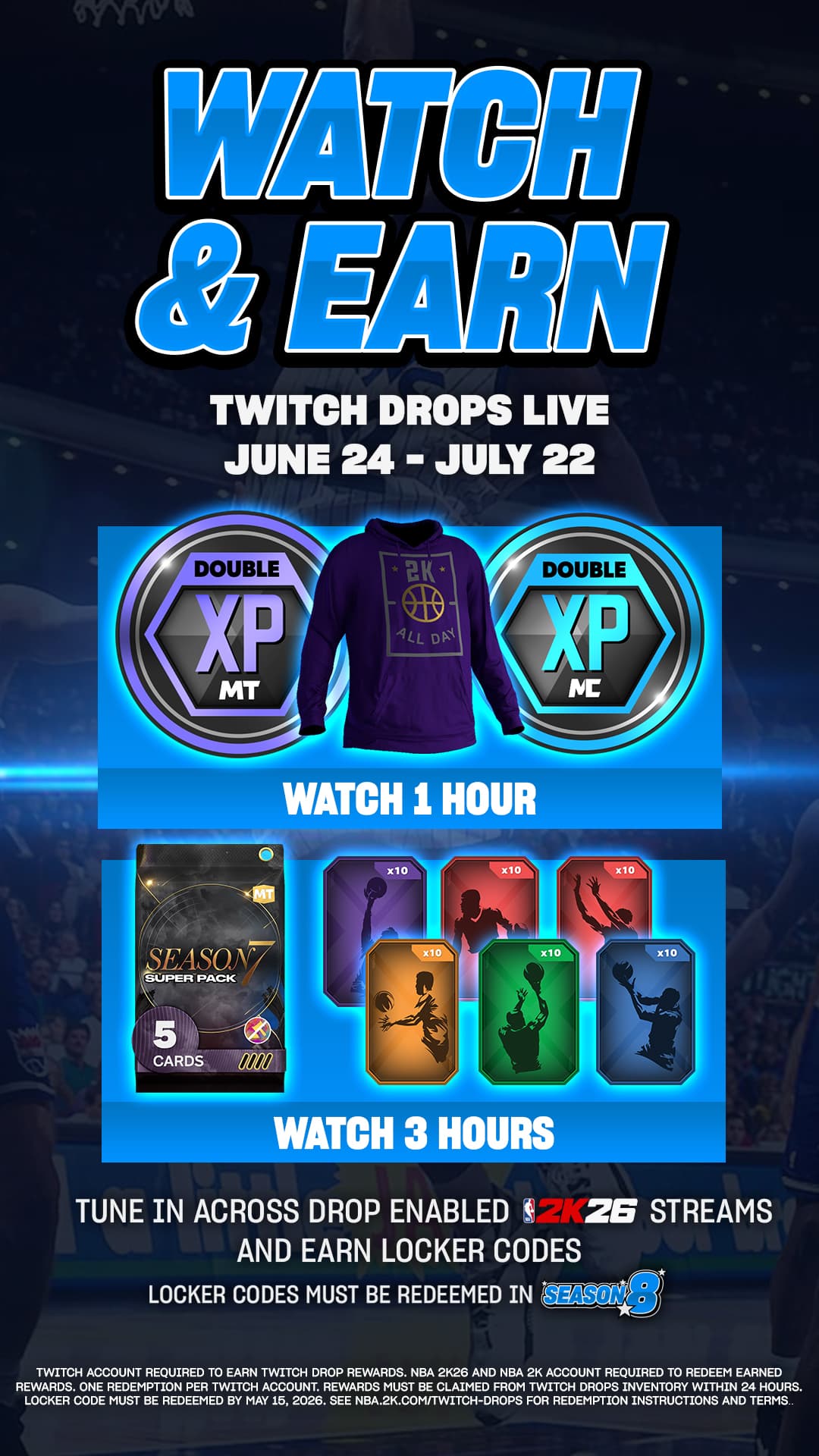 NBA 2K Twitch Drops let viewers earn in-game rewards on streams
