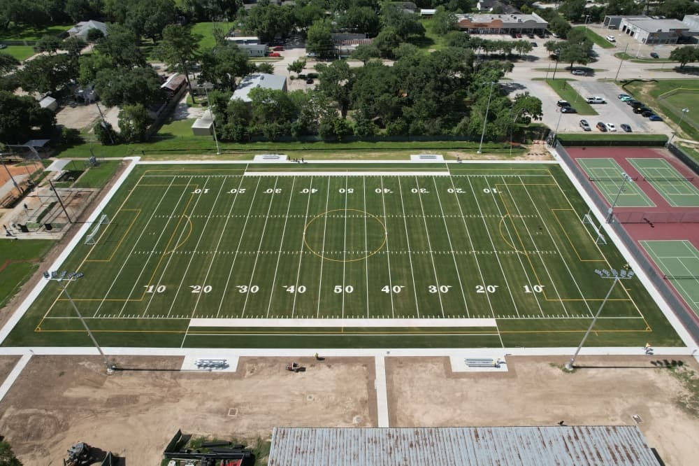 Katy City Park gets new turf field, lighting and pickleball lines