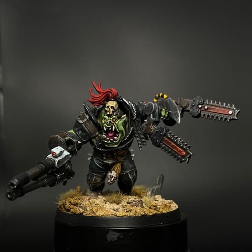 How to paint Ork Goffs, the classic black-and-white clan look