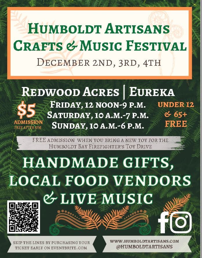 Humboldt Artisans Festival Opens Today, Local Makers Showcase Gifts