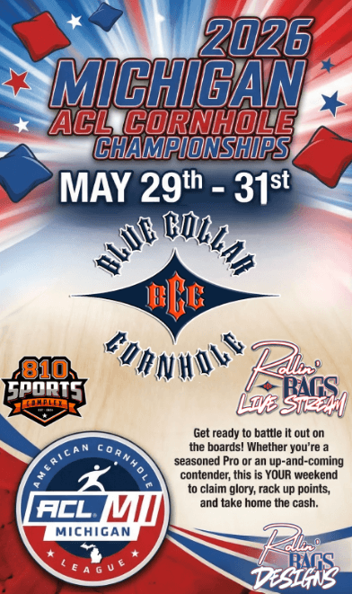 Michigan ACL Cornhole Championships begin Friday in Flint