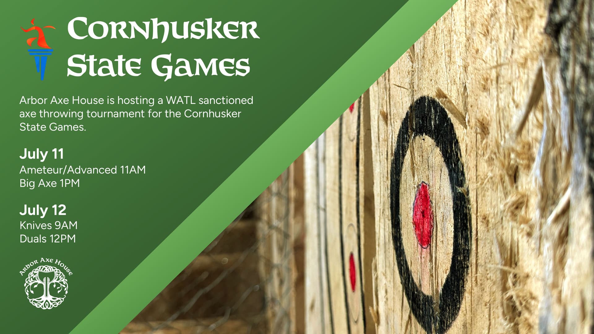 Cornhusker State Games adds WATL-sanctioned axe throwing for 2026