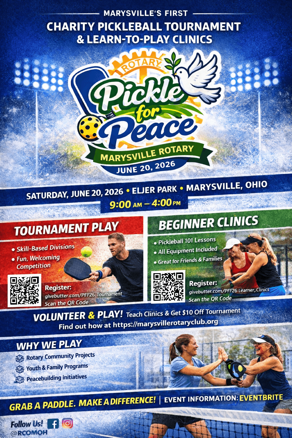 Marysville fundraiser invites beginners to learn pickleball with free gear