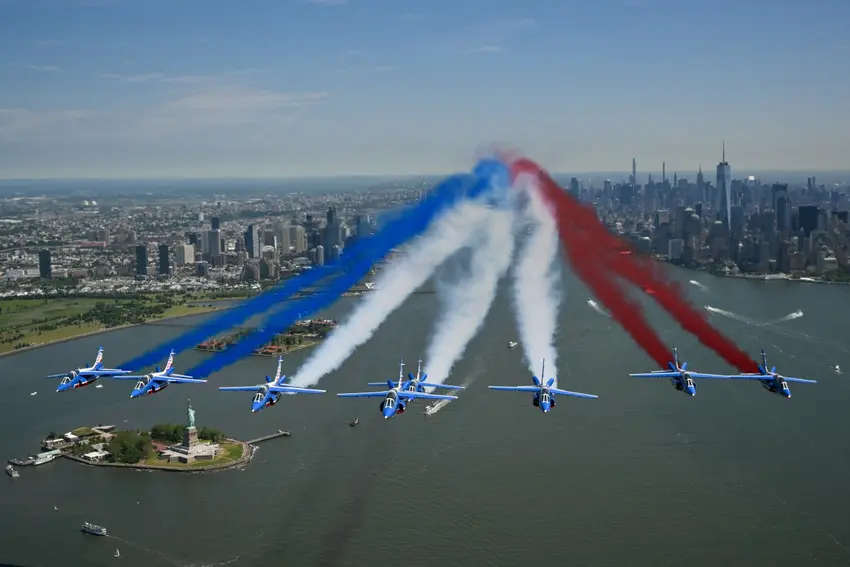 France joins U.S. to mark 250th anniversary with Statue of Liberty flyover