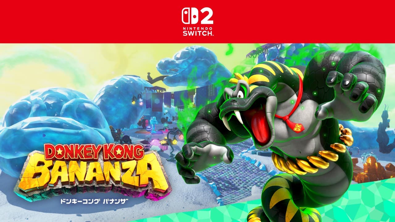 Nintendo adds Hebi Bananza and limited Emerald Rush event to Donkey Kong Bananza