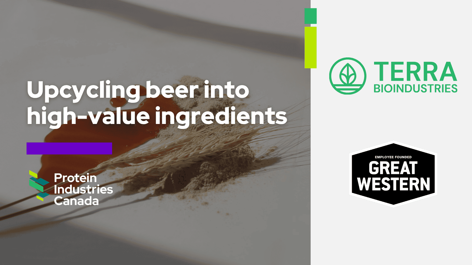 Protein Industries Canada backs beer byproducts into food ingredients