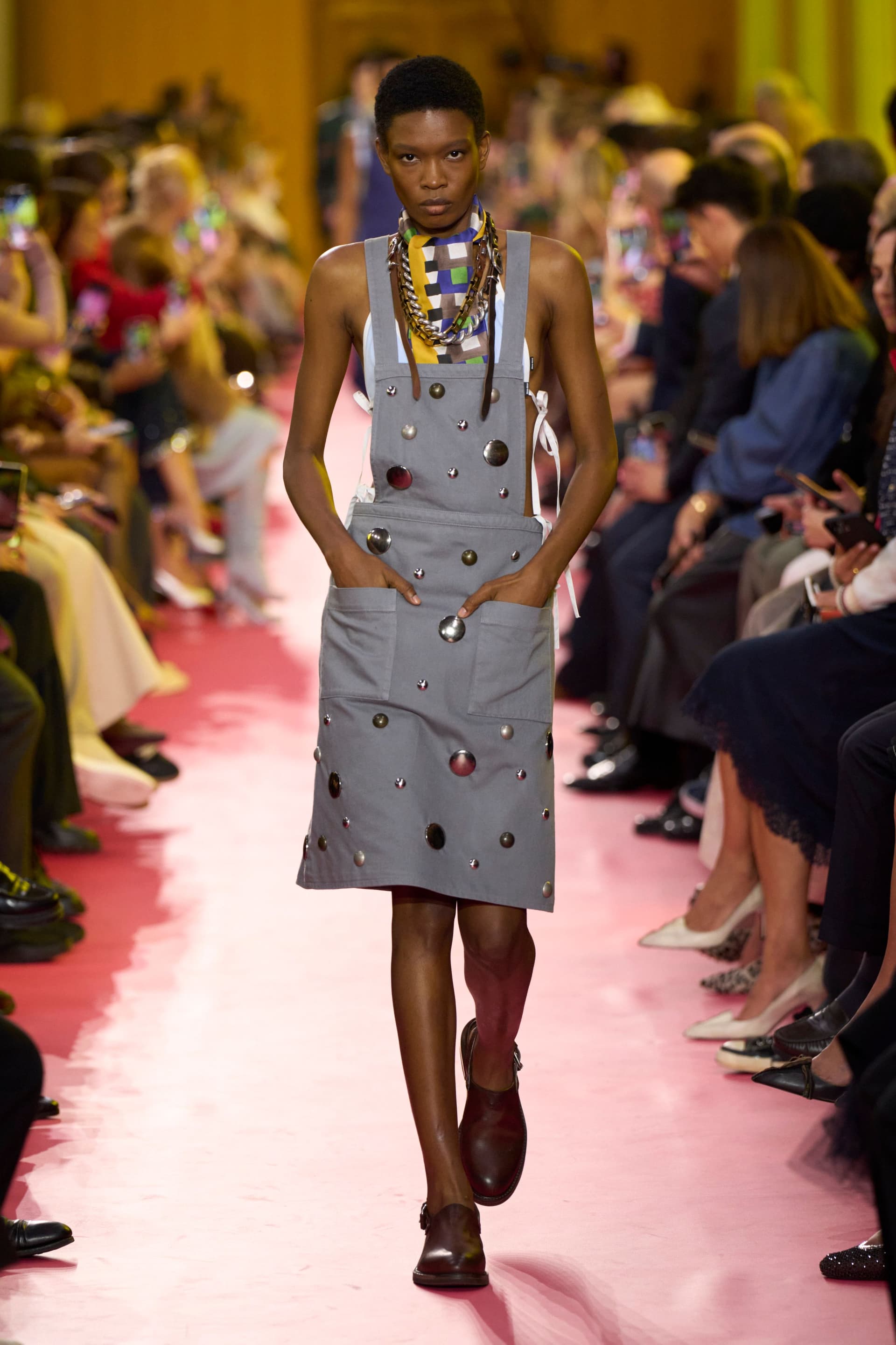 Maximal jewelry layering returns with Chanel and Miu Miu cues