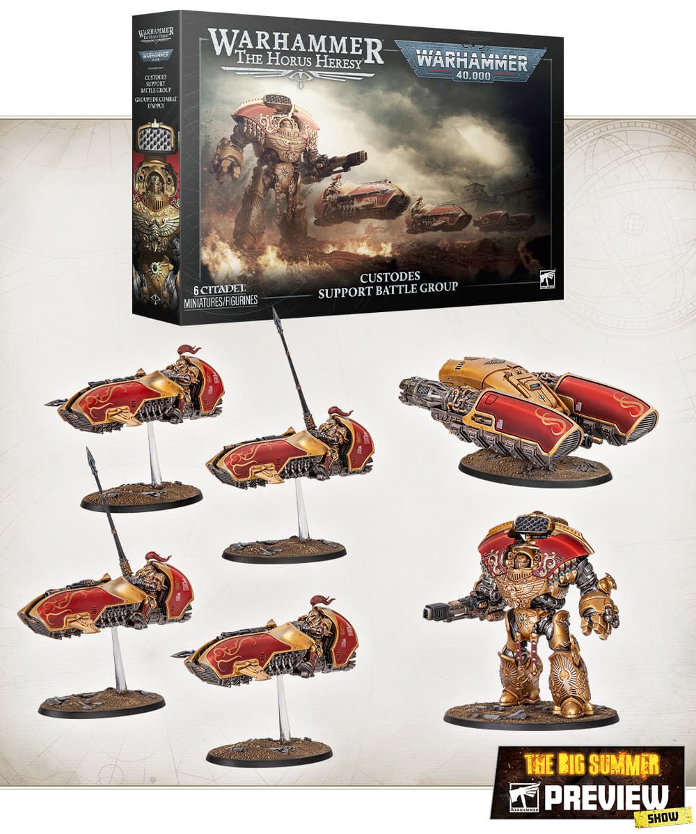 Games Workshop unveils dual-logo Custodes box for 40k and Horus Heresy