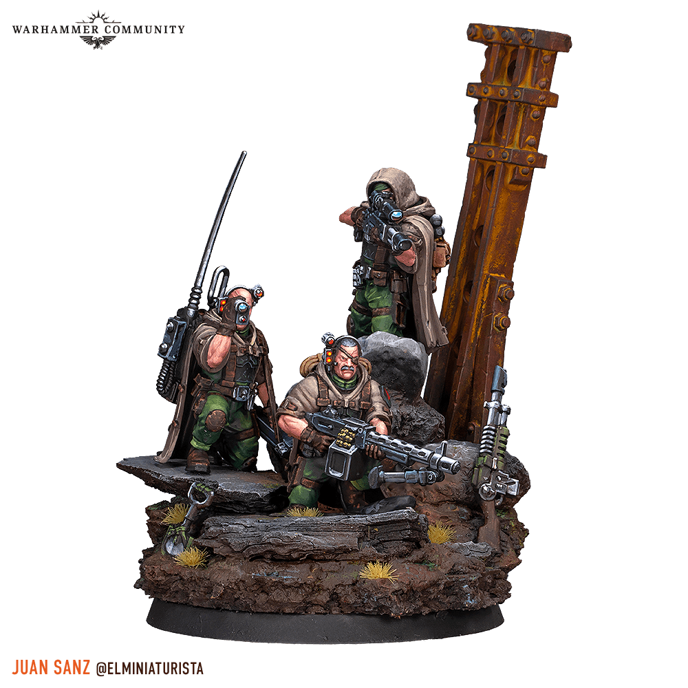 Warhammer 40k Spectre Squad painting ideas lean into stealth and recon