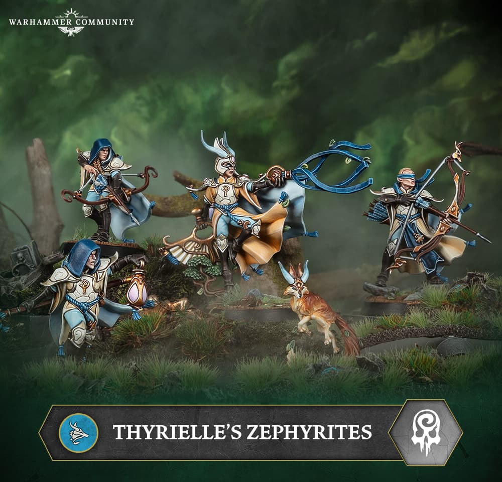 Warhammer Reveals Thyrielle's Zephyrites, a Lumineth Warband Built on Wind Control