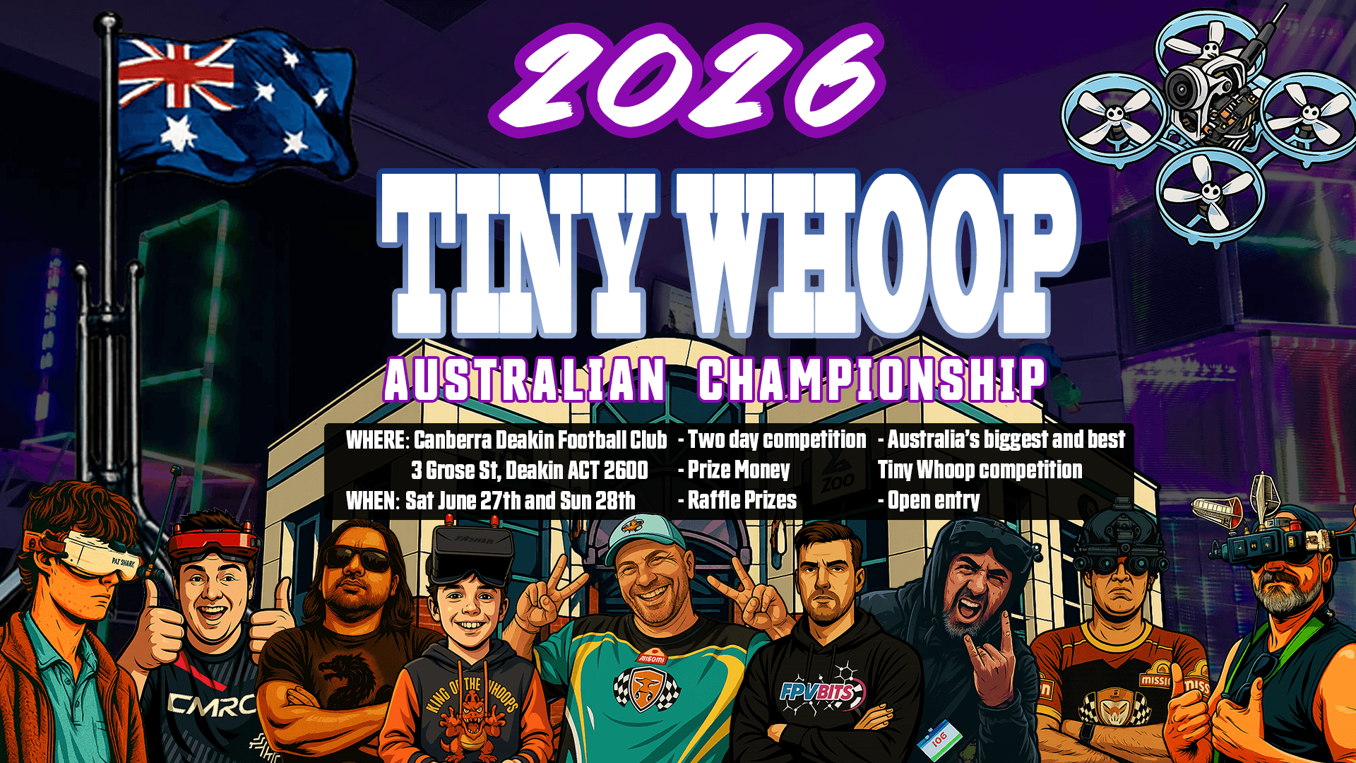 CubePilot Tiny Whoop AU Championship brings 64-pilot live showdown