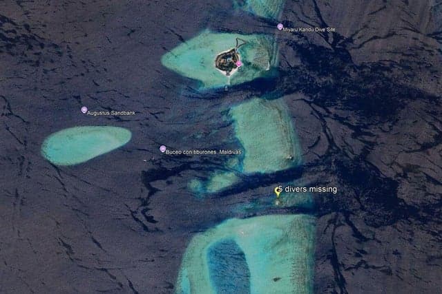 Five Italians die in Maldives scuba diving accident, search continues