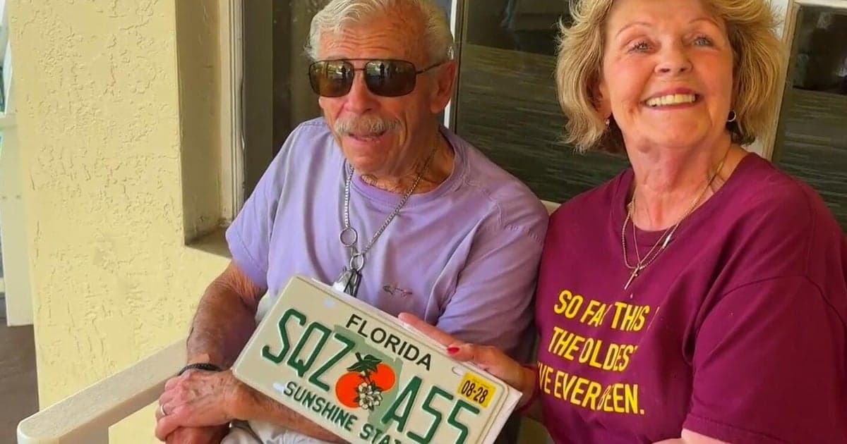 Florida retiree gets offensive license plate in routine renewal