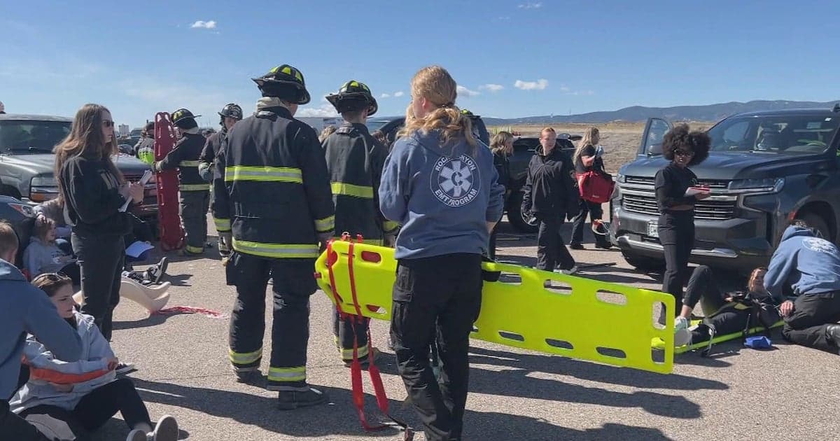 Douglas County Students Train Alongside Fire, Guard in Mock Emergency Drill