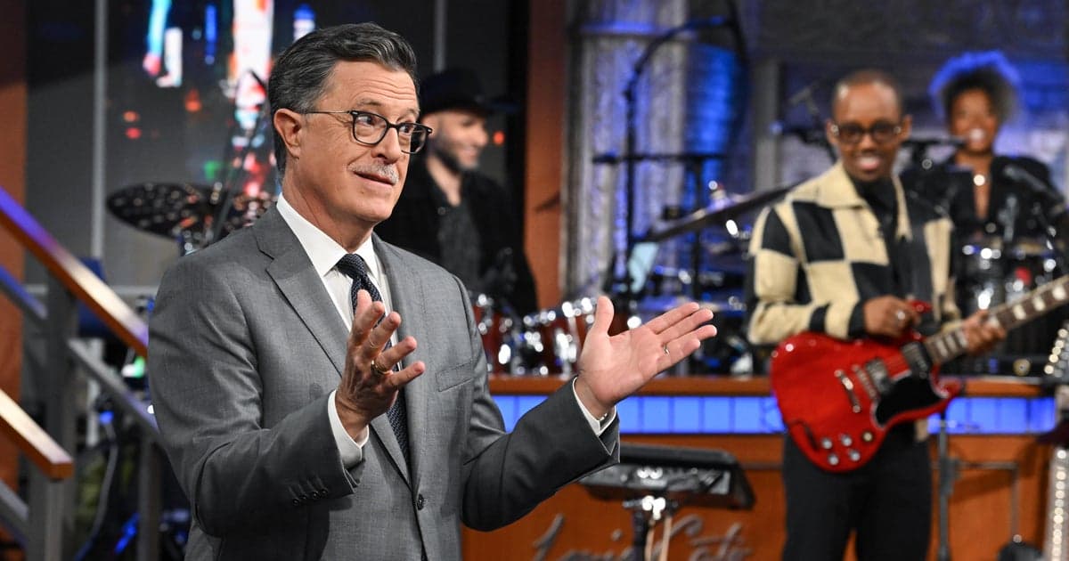 Colbert finale sets ratings record as Trump dismisses CBS exit