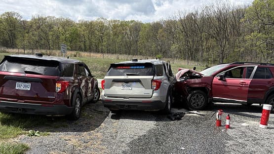 Multi-vehicle crash on I-81 injures Virginia troopers, K-9 officer