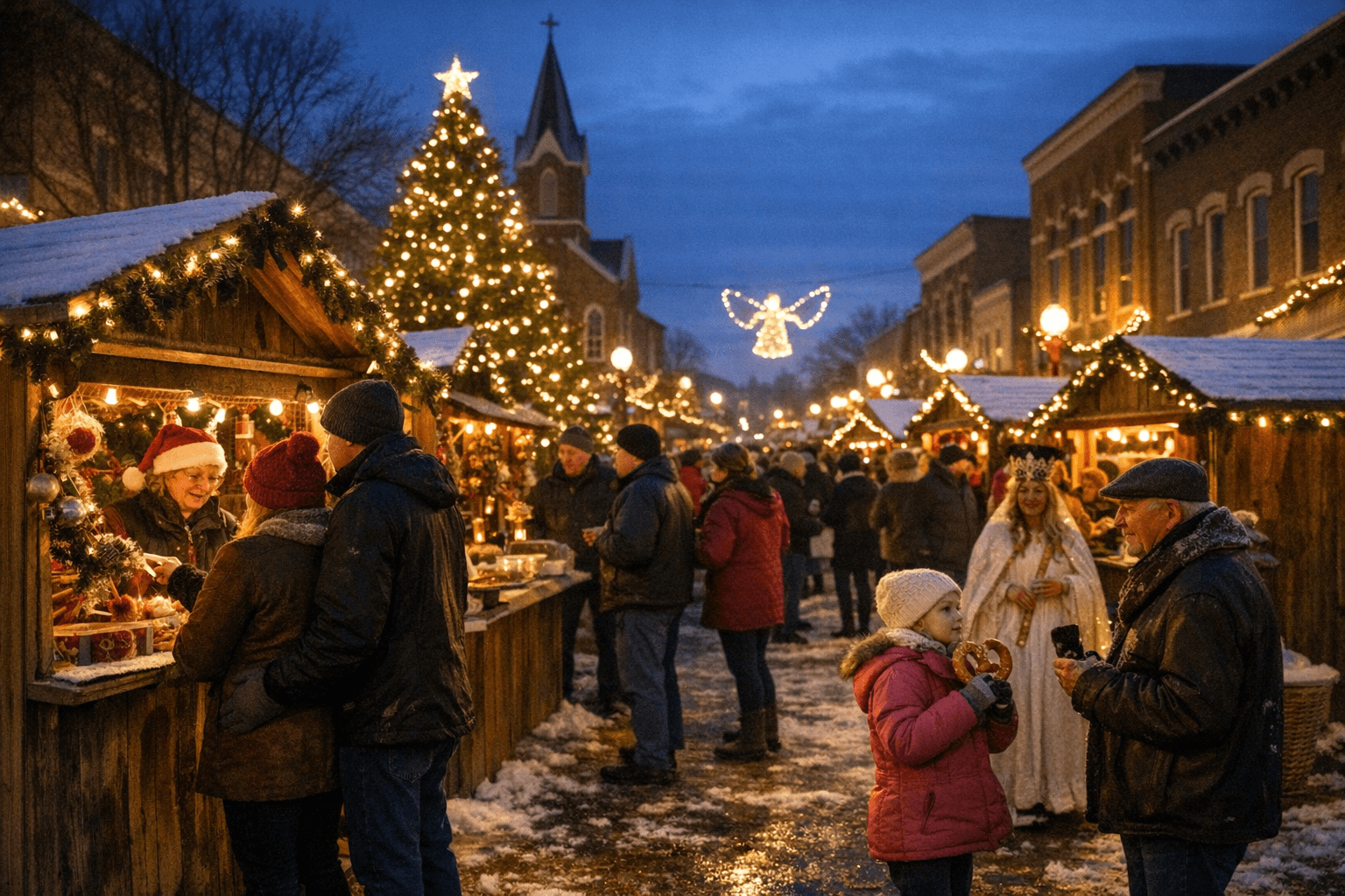 Loudonville Hosts First Mohican Christkindlmarkt, Downtown Prepares for Holiday Season