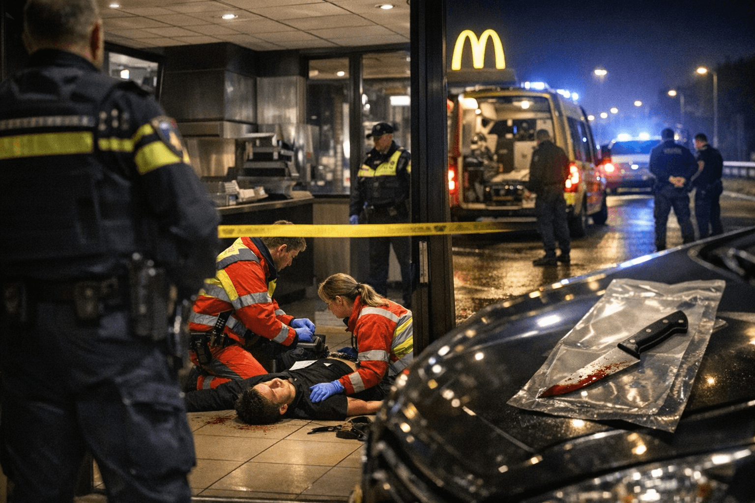 McDonald’s Employee Stabbed in Echt; Suspect Arrested on A2 Highway