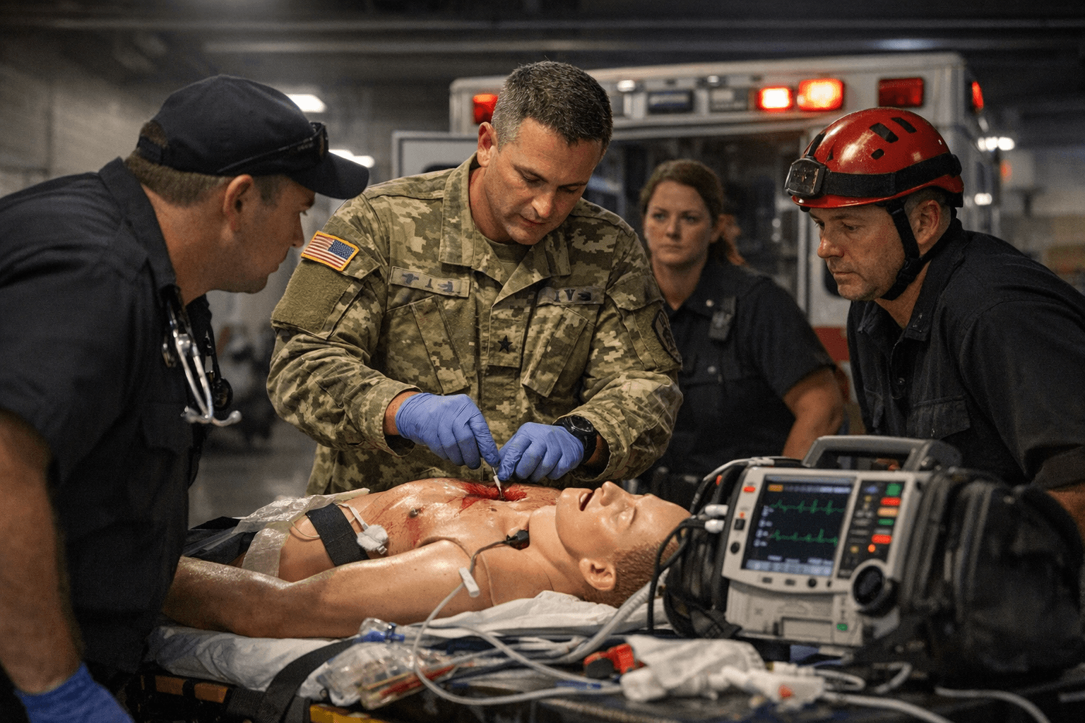 CRDAMC surgeons train Copperas Cove EMS in chest trauma care