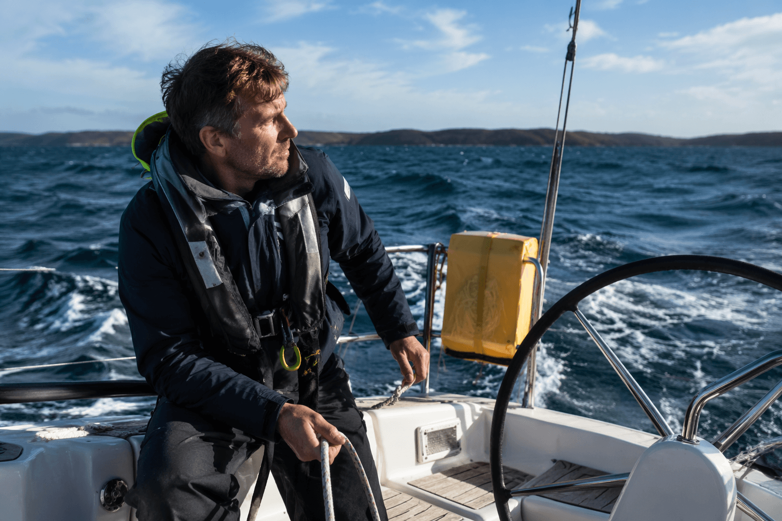 How to handle a prop wrap safely at sea