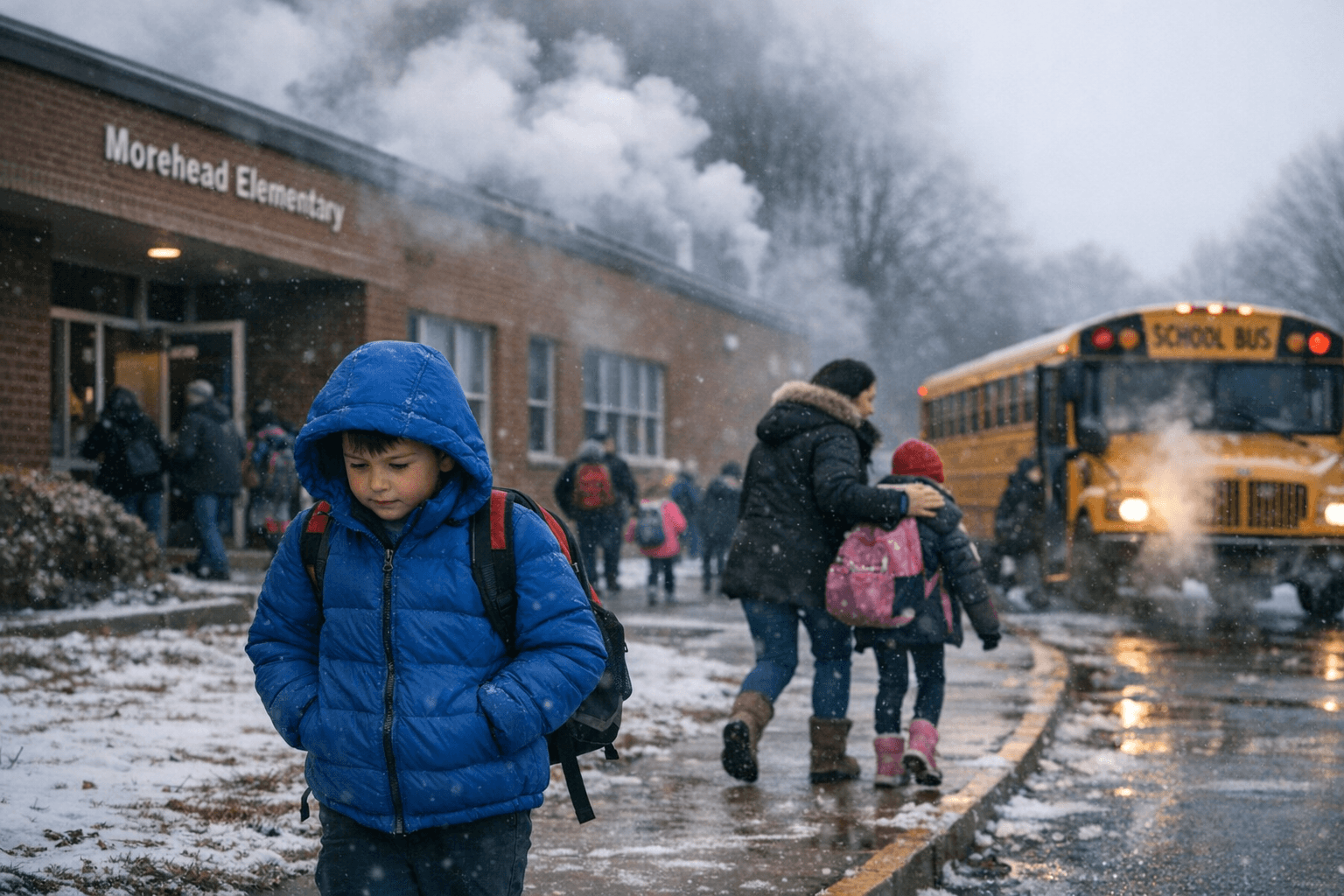 Arctic Blast Forces School Schedule Changes, Morehead Elementary Dismissed Early
