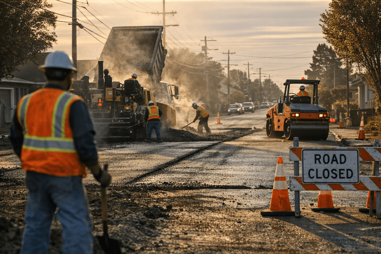 Eureka Begins Buhne Street Paving Between Fairfield and G Street Feb. 2