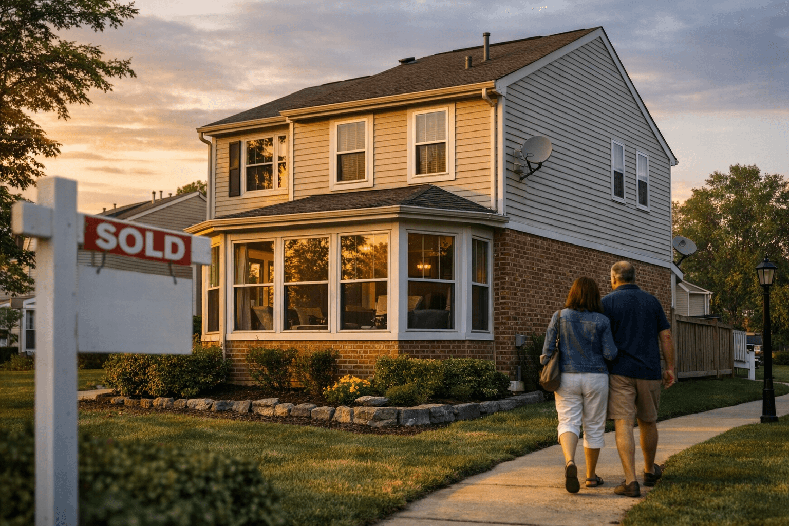 Updated Sterling End-Unit with Sunroom Sells for $310,000