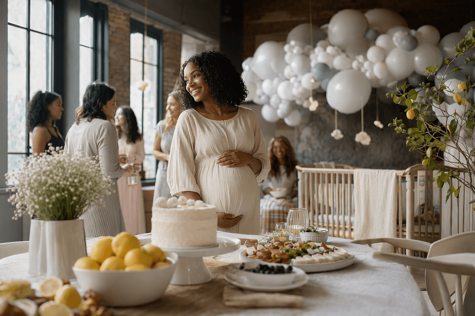 Cloud and Lemon Themes Inspire Gender Neutral Baby Showers