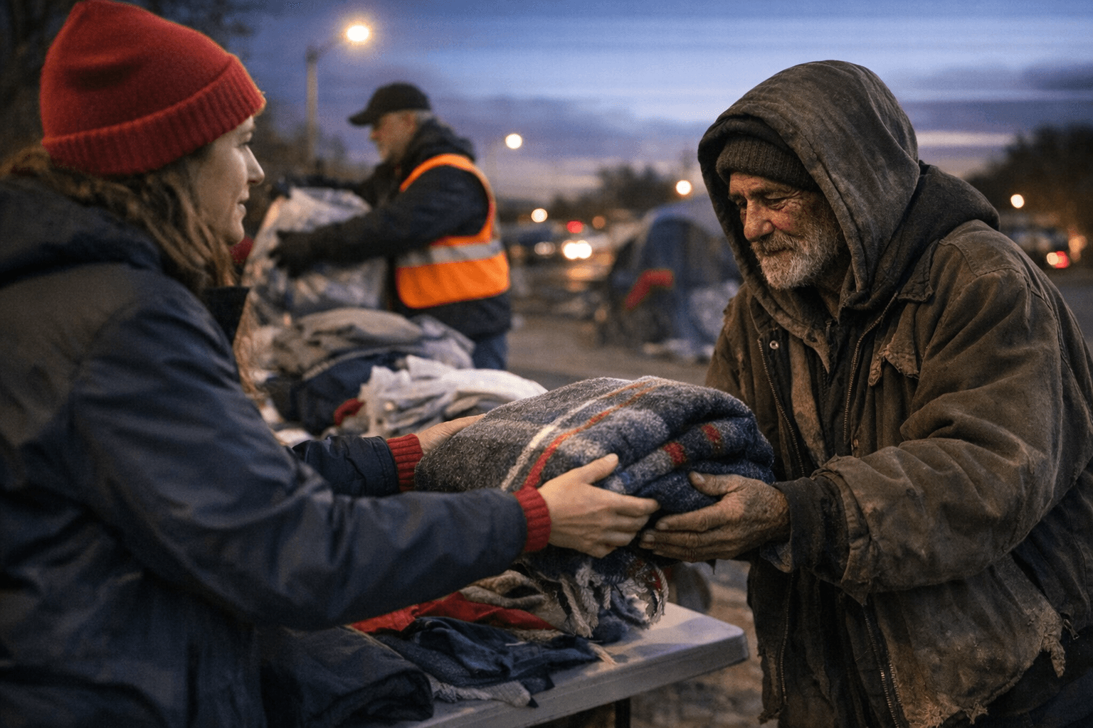 Local blanket and warm clothing drive aids people experiencing homelessness