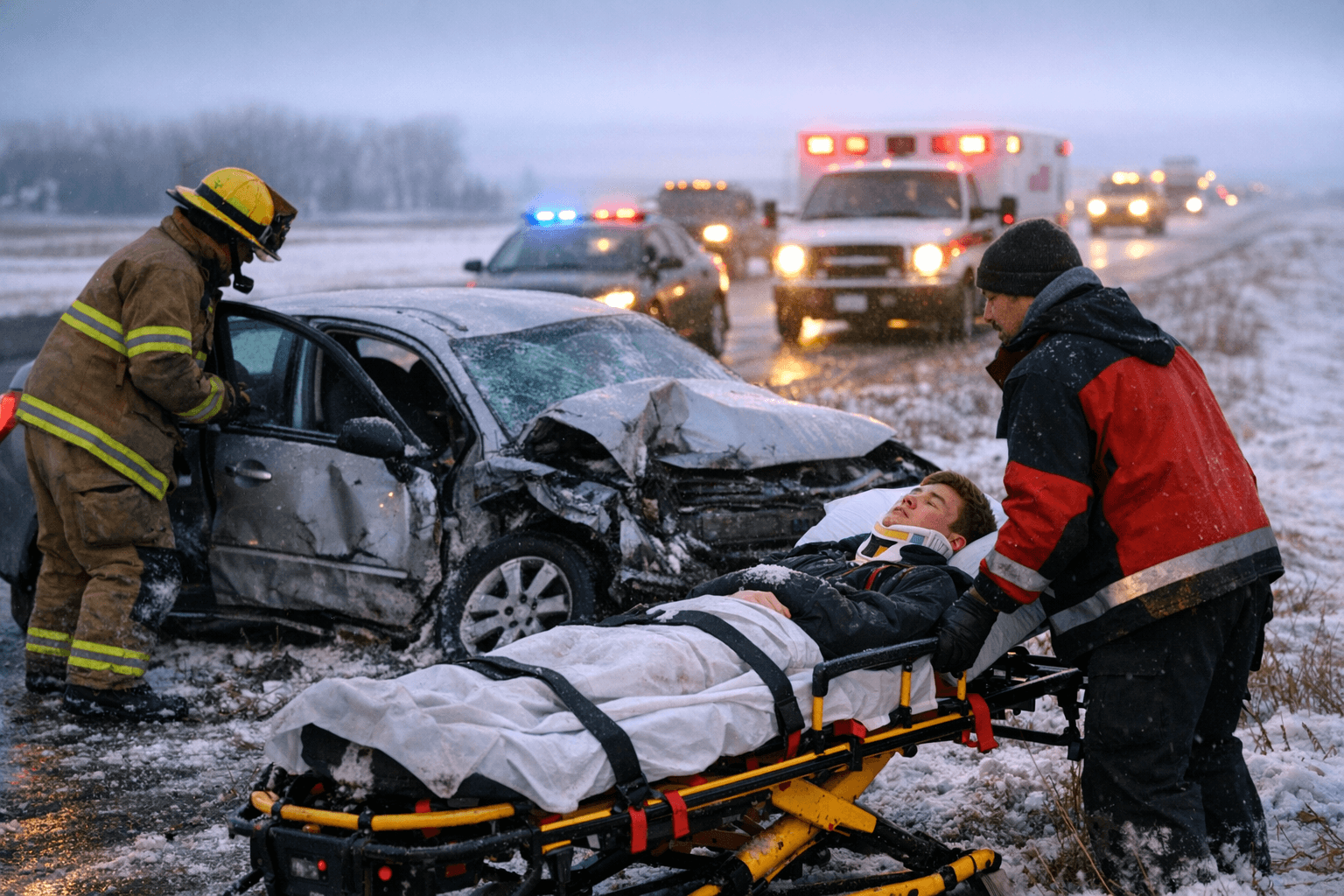 Two Fergus Falls Teens Hurt in Icy Crash Near Glyndon
