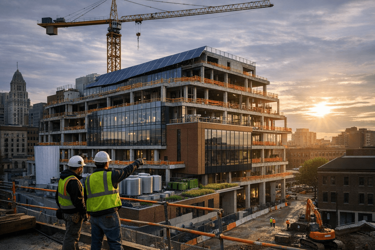 UMD Social Work Building Nears Midpoint with Ambitious Green Design