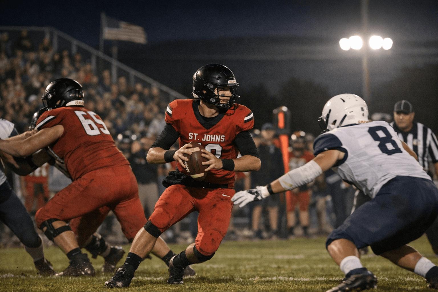 St. Johns Varsity Football Hosts Postseason Opener Against Chandler Prep