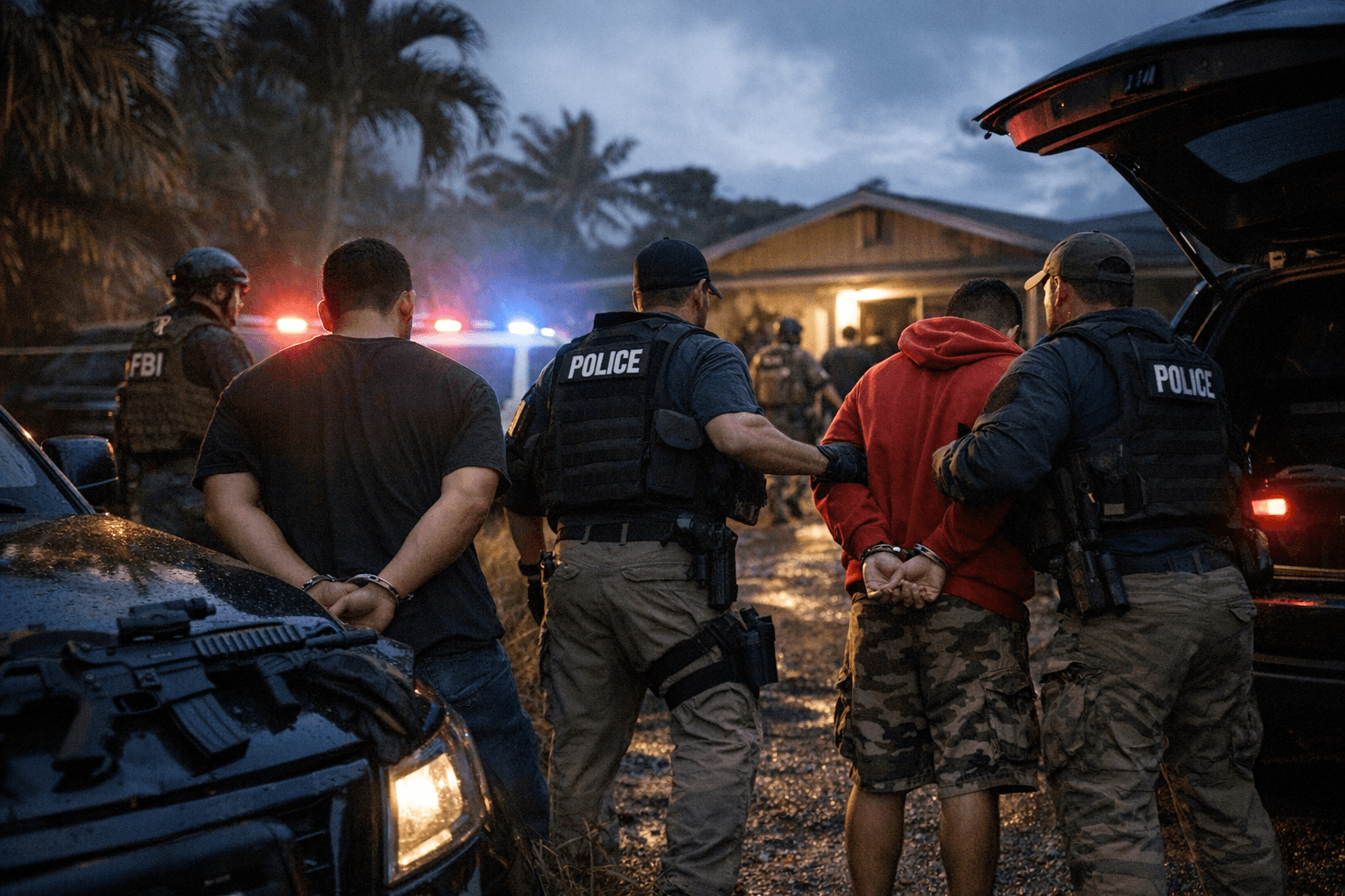 Federal Raids Lead to 44 Arrests on Kauaʻi, Two Linked to Venezuelan Gang