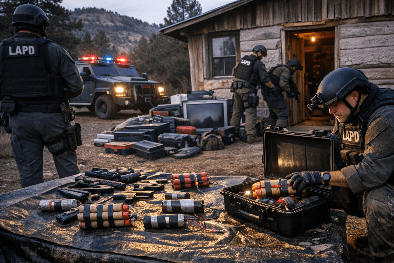 LAPD Executes Jemez Springs Warrant, Recovers Stolen Property and Explosive Devices