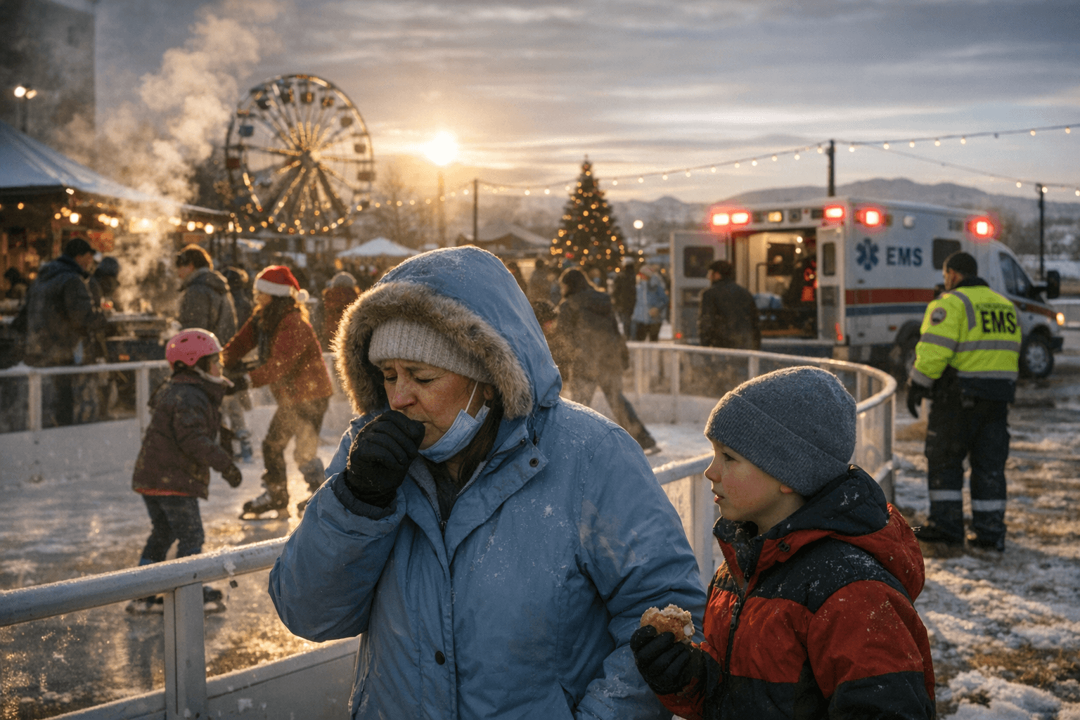 Winterfest at City Center Park Draws Community, Raises Health Questions