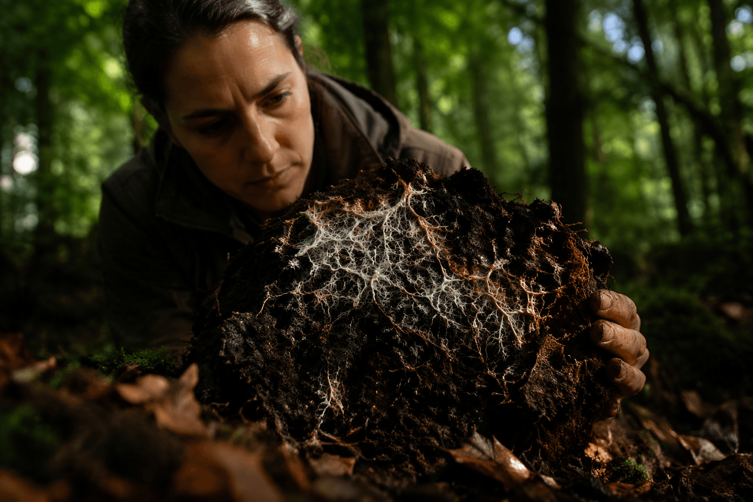 Machine learning maps Earth's underground carbon network through fungi