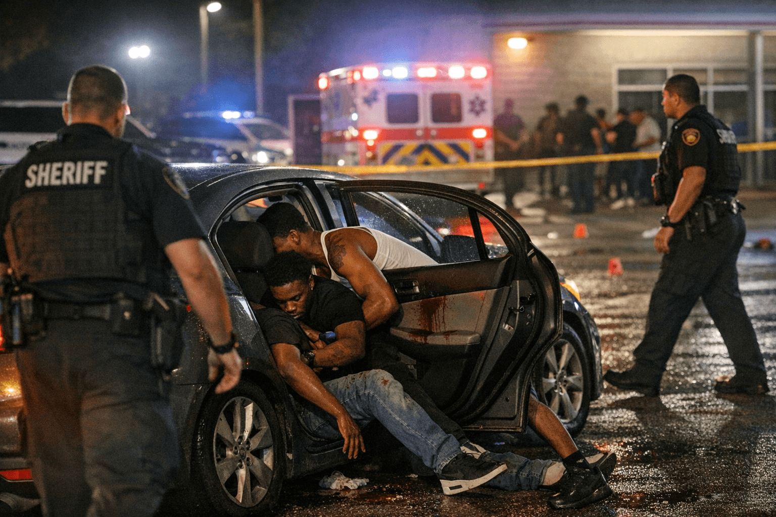 Drive-by shooting injures three men outside community center in NW Harris County