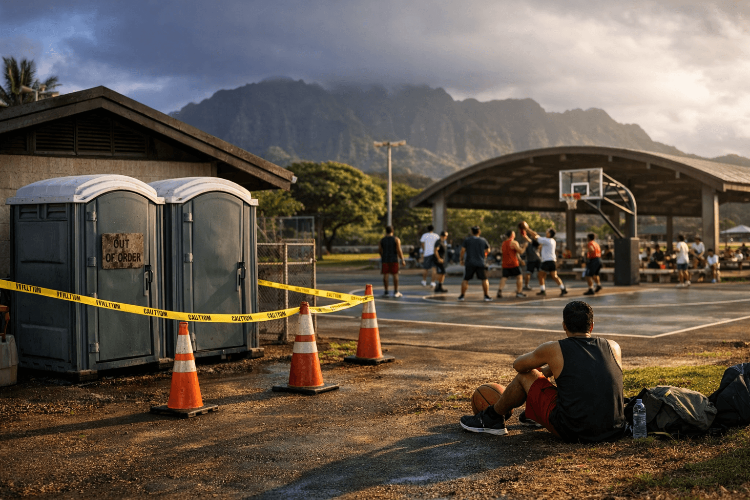 Temporary Restroom Closure at Kapaʻa Sports Complex Disrupts Court Use
