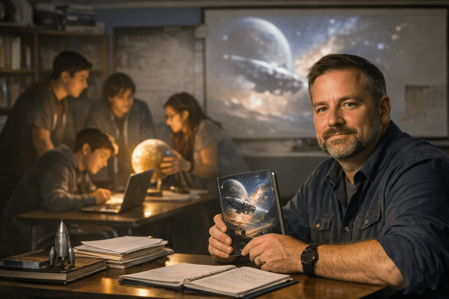 Rio Rancho Teacher Releases Science Fiction Novel, Inspires Student Creativity