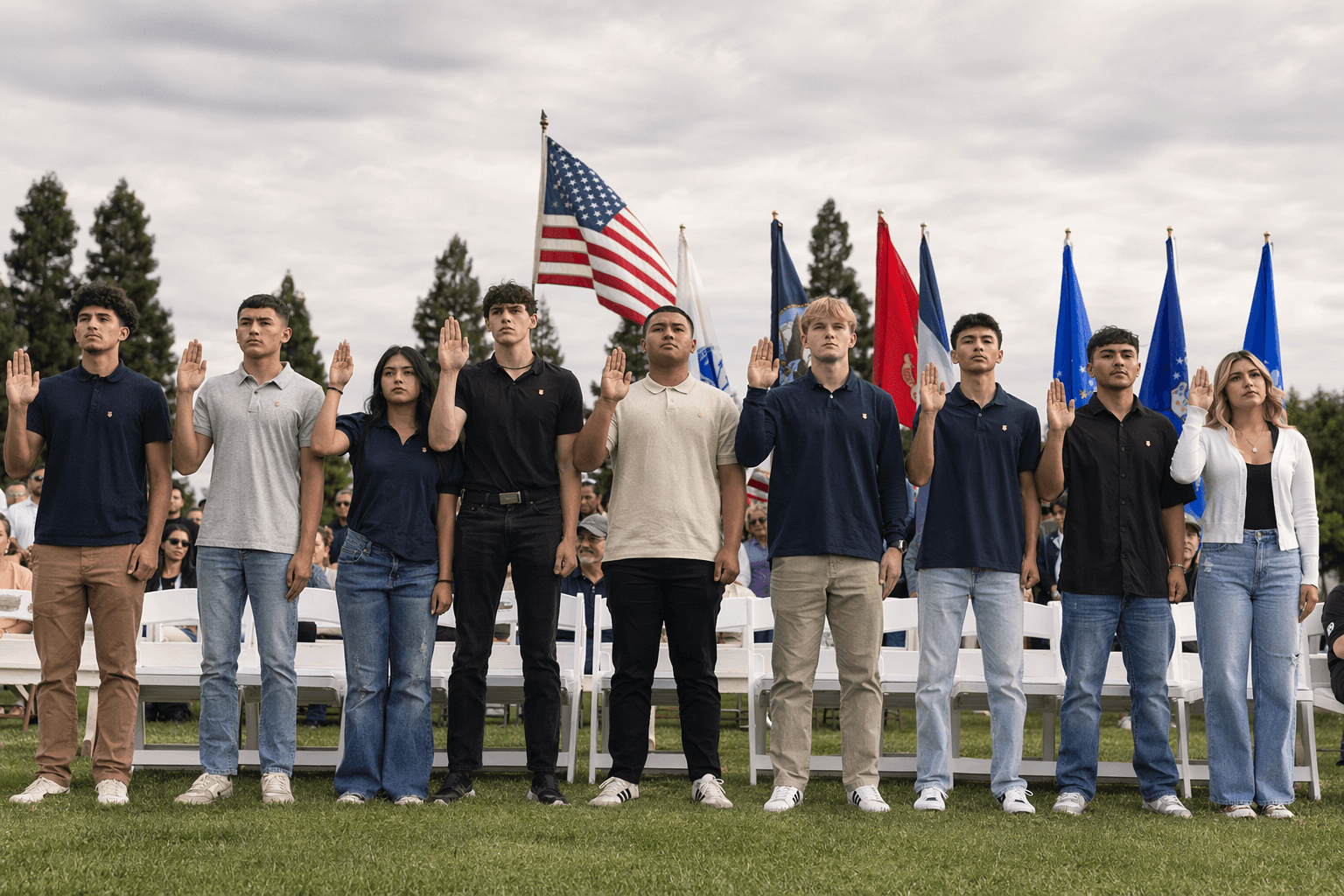 Clovis Unified honors nine graduates enlisting in U.S. military