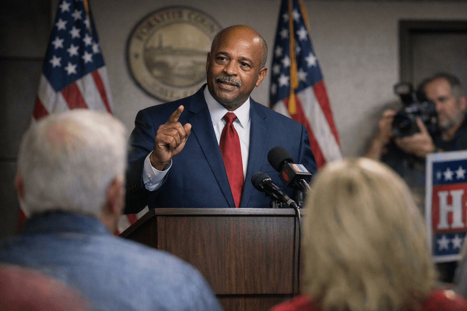 Forsyth County Commissioner Kerry Hill announces re-election campaign