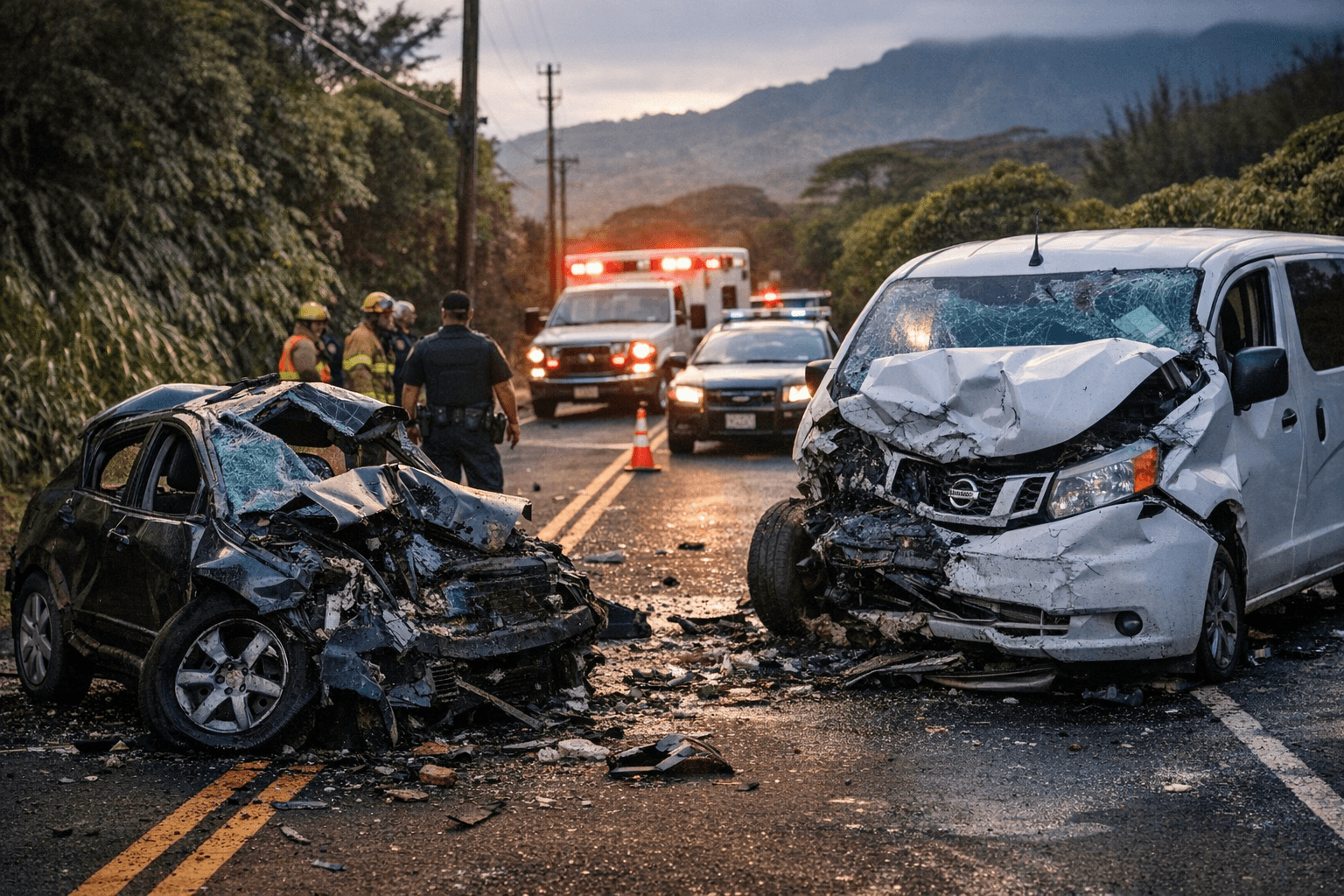 Speed Suspected in Fatal Two-Vehicle Crash Near Kuamoʻo Road