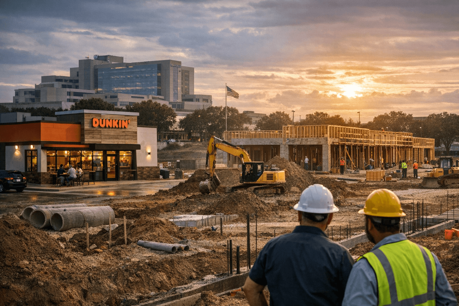 New Retail Center Planned near Richardson Medical Center, Anchored by Dunkin'