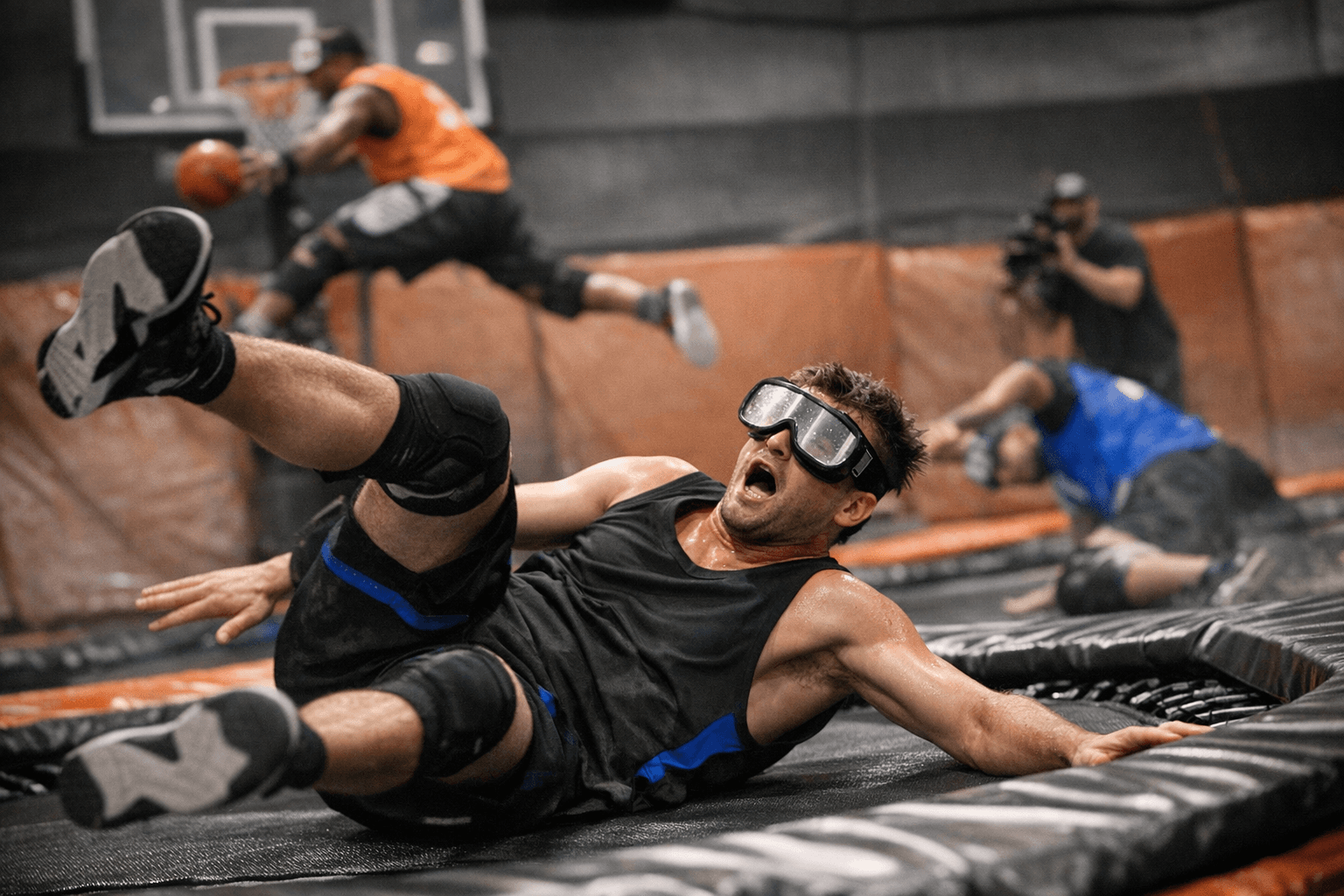 ManTheMob Tests Drunk Goggles on Slamball Players in Chaotic Wipeouts